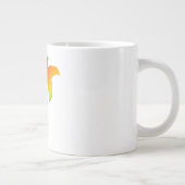 Red Rainbow Floral Gift Jumbo-Tasse (Rechts)