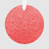 Red Raindrops on Car Ornament (Vorderseite)