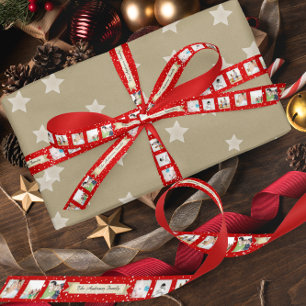 Red Random Dots Merry Little Christmas Satinband