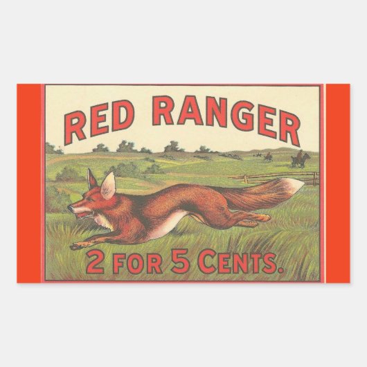 Red Ranger Rechteckiger Aufkleber (Vorderseite)