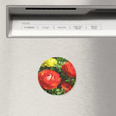 Red Ranunculus Blume Magnet (In Situ (Geschirrspüler))