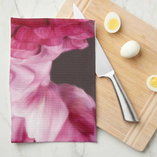 Red Ranunculus Küchentuch (Viertel Falte)