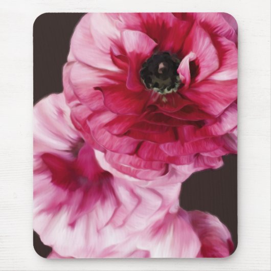 Red Ranunculus Mousepad (Vorne)