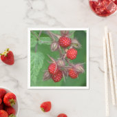 Red Raspberries Paper Napkin Serviette (Beispiel)