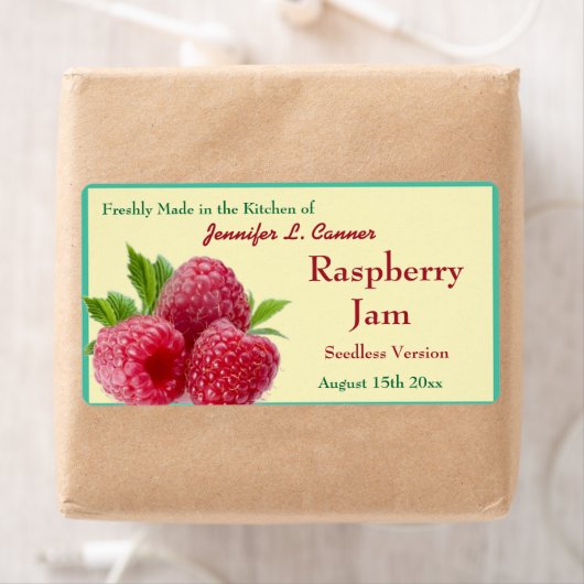 Red Raspberry Jam oder Preserve 2 Canning Jar (Insitu)