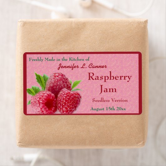 Red Raspberry Jam oder Preserve Canning Jar (Insitu)