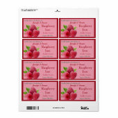 Red Raspberry Jam oder Preserve Canning Jar (Vorne)