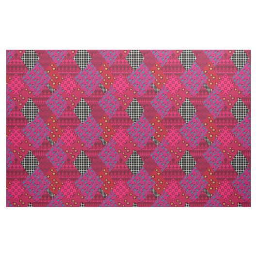 Red Raspberry Patchwork Stoff (Yard (91,4 cm))