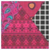 Red Raspberry Patchwork Stoff (Nahaufnahme)