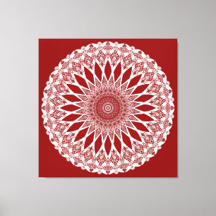 Red Raspberry Tristyns Mandala Leinwanddruck