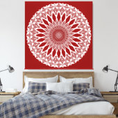 Red Raspberry Tristyns Mandala Leinwanddruck (Insitu (Schlafzimmer))