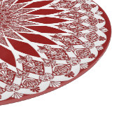 Red Raspberry Tristyns Mandala Schneidebrett (Ecke)
