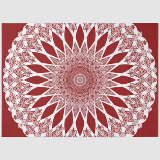 Red Raspberry Tristyns Mandala Seidenpapier (Vorderseite)