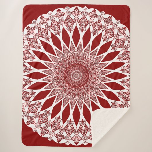 Red Raspberry Tristyns Mandala Sherpadecke (Vorderseite)