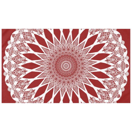 Red Raspberry Tristyns Mandala Tischdecke (Vorderseite (Horizontal))