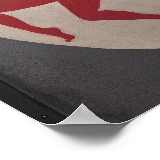 Red Rat Pub Sign Poster (Ecke)