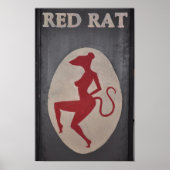 Red Rat Pub Sign Poster (Vorne)