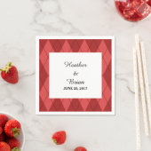 Red Raute Paper Napkins Serviette (Beispiel)