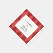 Red Raute Paper Napkins Serviette (Ecke)