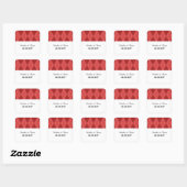 Red Raute Wedding Stickers (Blatt)