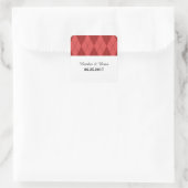 Red Raute Wedding Stickers (Tasche)
