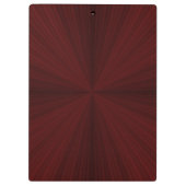 Red Rays Quarter Clipboard Klemmbrett (Rückseite)