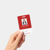 Red Real Anwesen Agent Foto Logo Abzeichen Ausweis (Handheld)