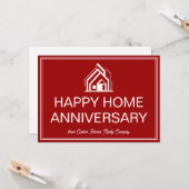 Red Real Estate Business Custom Marketing Karte (Vorderseite/Rückseite Beispiel)