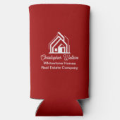 Red Real Estate Company Customized Realtor Selters Dosenkühler (Rückseite)