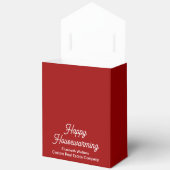 Red Real Estate Happy Housewarming Custom Geschenkschachtel (Offen)