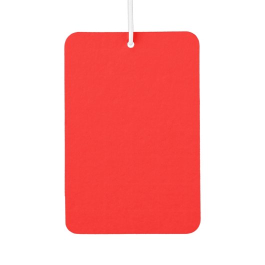 Red Rectangle Air Freshener Autolufterfrischer (Vorderseite)