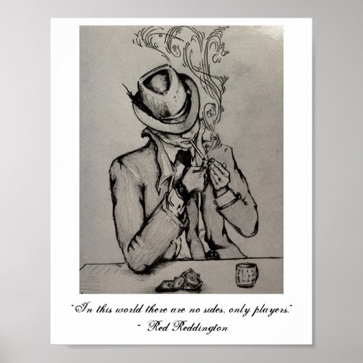 Red Reddington Sketch Poster (Vorne)