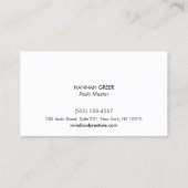 Red Reiki Master Symbol Visitenkarte (Rückseite)