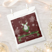 Red Reindeer Favor Bag Geschenktütchen (Ausgeschnitten)