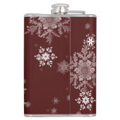 Red Reindeer Flask Flachmann (Rückseite)