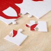 Red Reindeer / Karibik-Silhouette Puzzle (Seite)