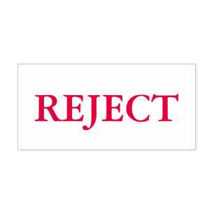 Red Reject Permastempel