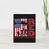 Red Remember all Deployed Flag Helicopter Mem Karte (Vorderseite)