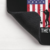 RED Remember all Deployed Flag Helicopter Mem Mousepad (Ecke)