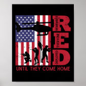 RED Remember all Deployed Flag Helicopter Mem Poster (Vorne)