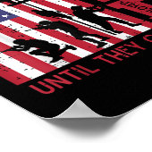 Red Remember all Deployed Flag Helicopter Mem Poster (Ecke)