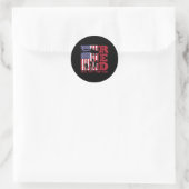 Red Remember all Deployed Flag Helicopter Mem Runder Aufkleber (Tasche)