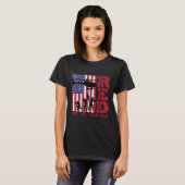 Red Remember all Deployed Flag Helicopter Mem T-Shirt (Vorne ganz)