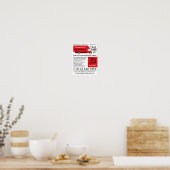 Red Removal Van, Removal Company Werbung Poster (Küche)