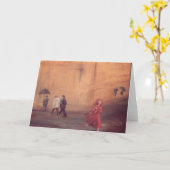 "Red Rendezvous" leere Grußkarte Karte (Gelbe Blume)