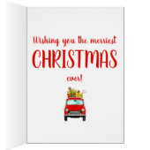 Red Retro Car mit Weihnachtsgeschenken (Innen (Rechts))