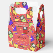 Red Retro Gaming Geburtstag Geschenkschachtel (Geöffnet)