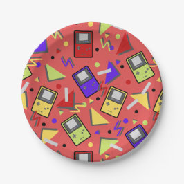 Red Retro Gaming Pappteller