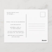 Red Retro Inspirierte Typografy Graduation Party I Postkarte (Rückseite)