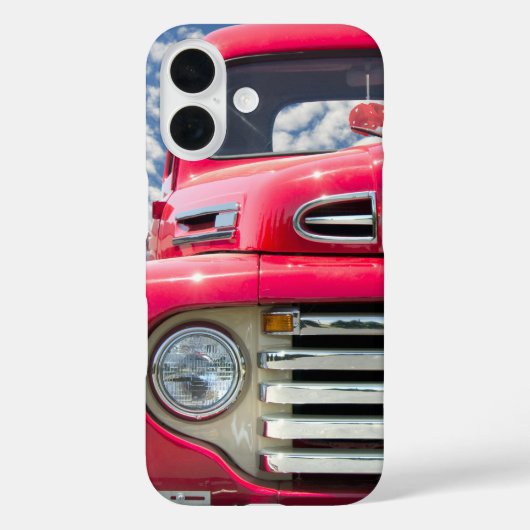 Red Retro LKW mit schwindelerregenden Würfeln Case-Mate iPhone Hülle (Rückseite)